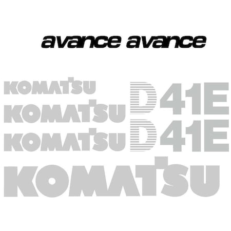 Aftermarket Decal Set KOMD41E-6DECALSET